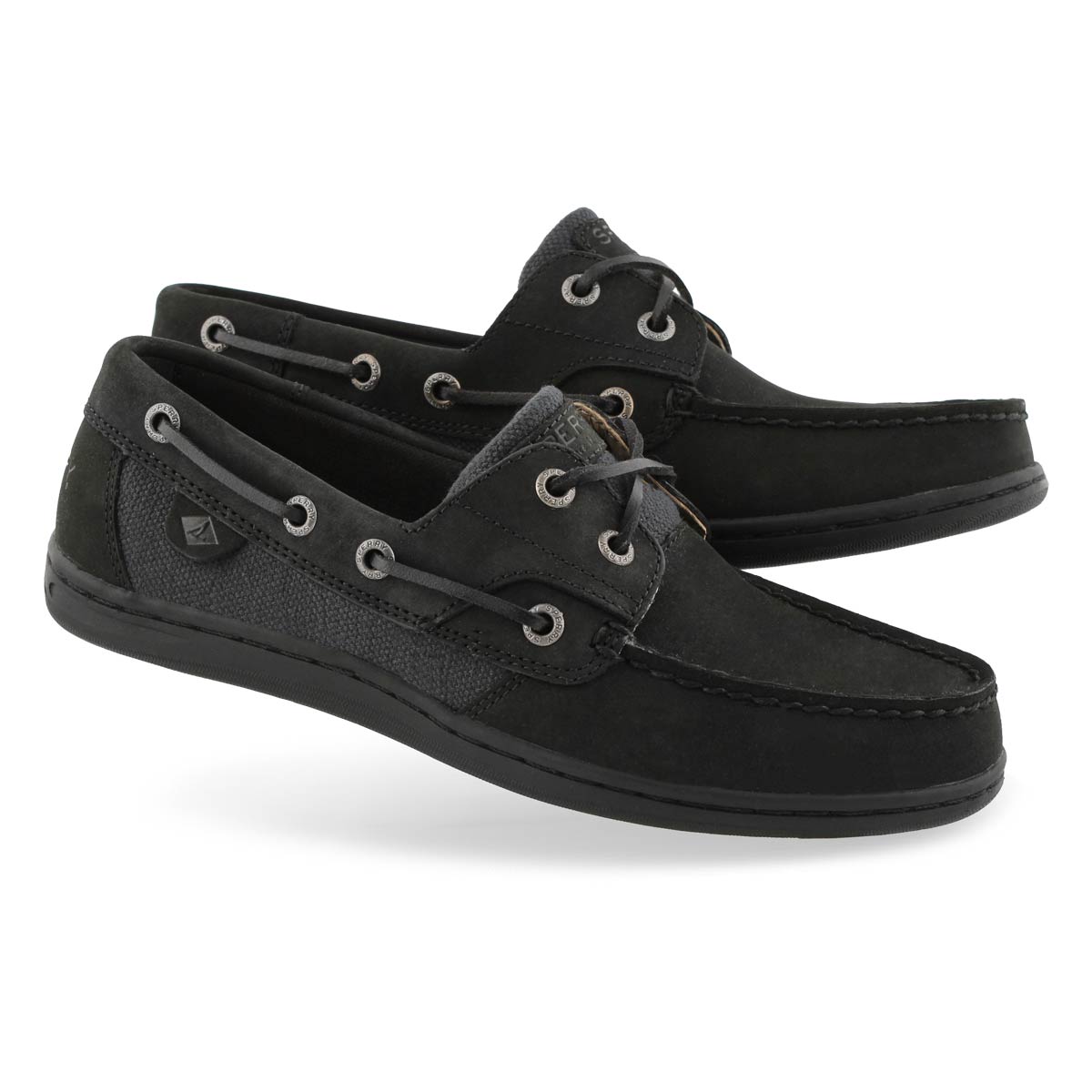 sperry women's koifish boat shoe black