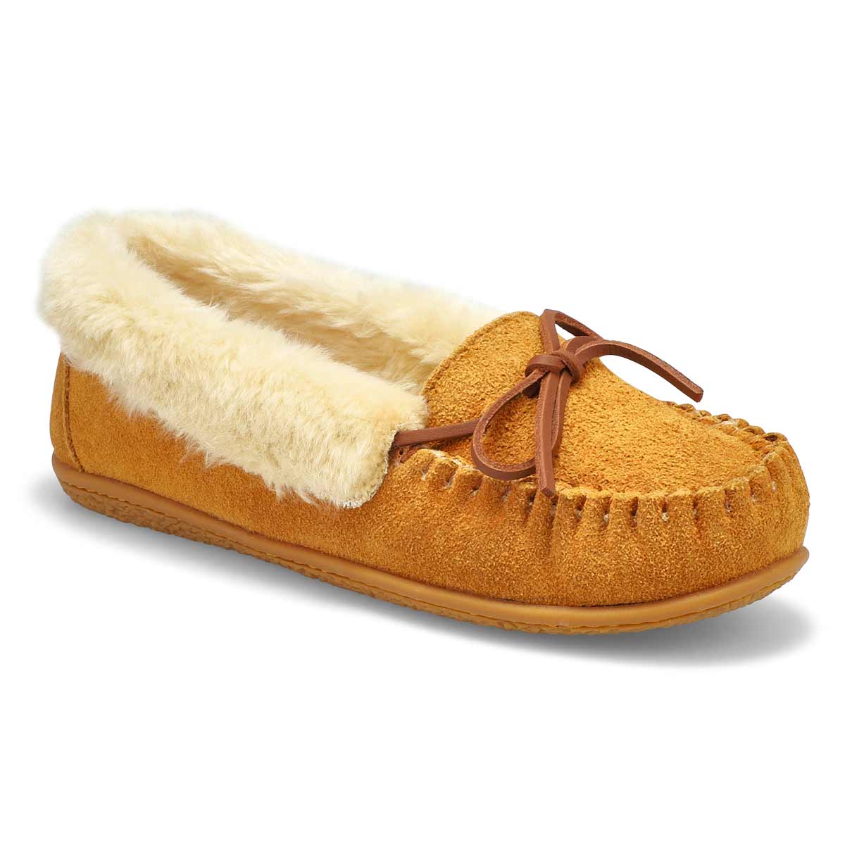 SoftMoc, Women's Super Bali Cuff Sde Ballerina SoftMocs - Chestnut