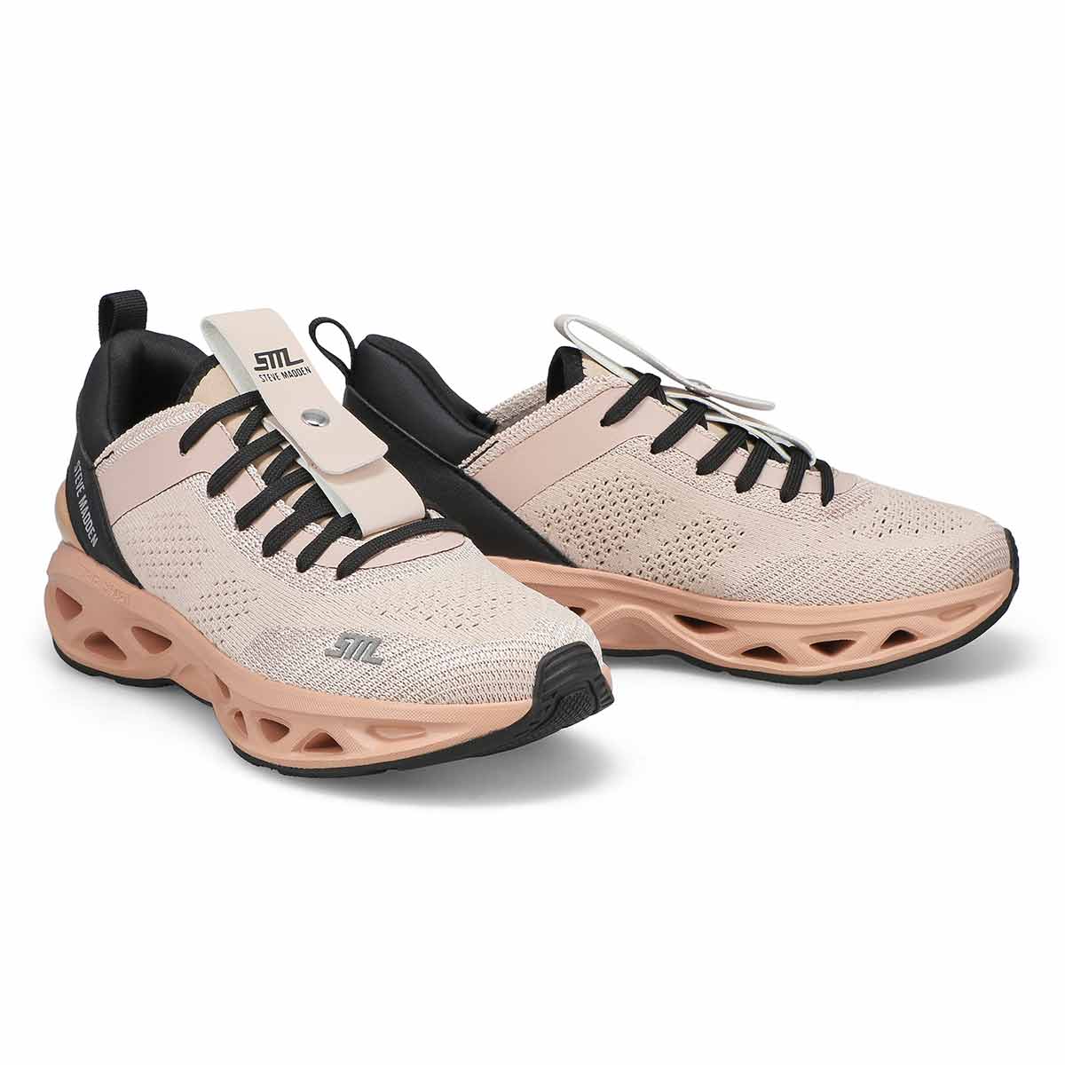 Womens Surge 1 Lace Up Sneaker - Black/Blush