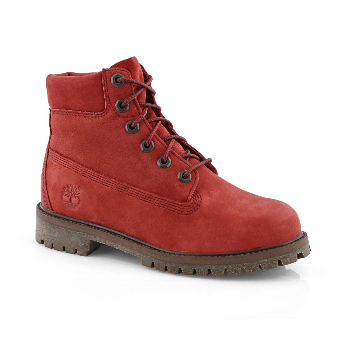 kids red timberland boots