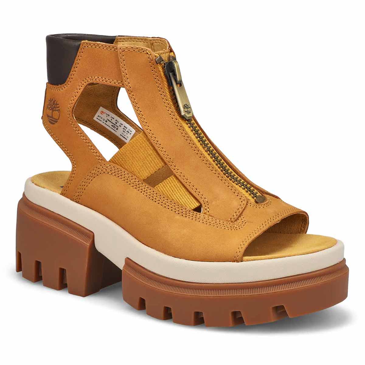 Timberland, Women's Everleigh Platform Gladiator Sandal - Wheat