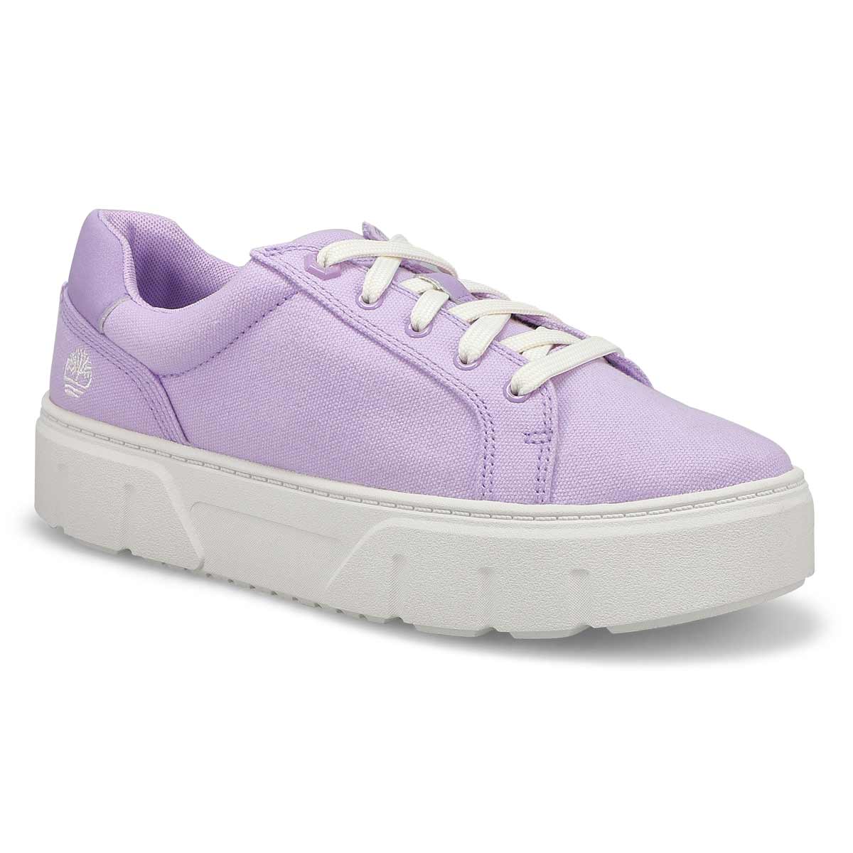 Timberland, Women's Laurel Court Platform Lace Up Sneaker - Purple