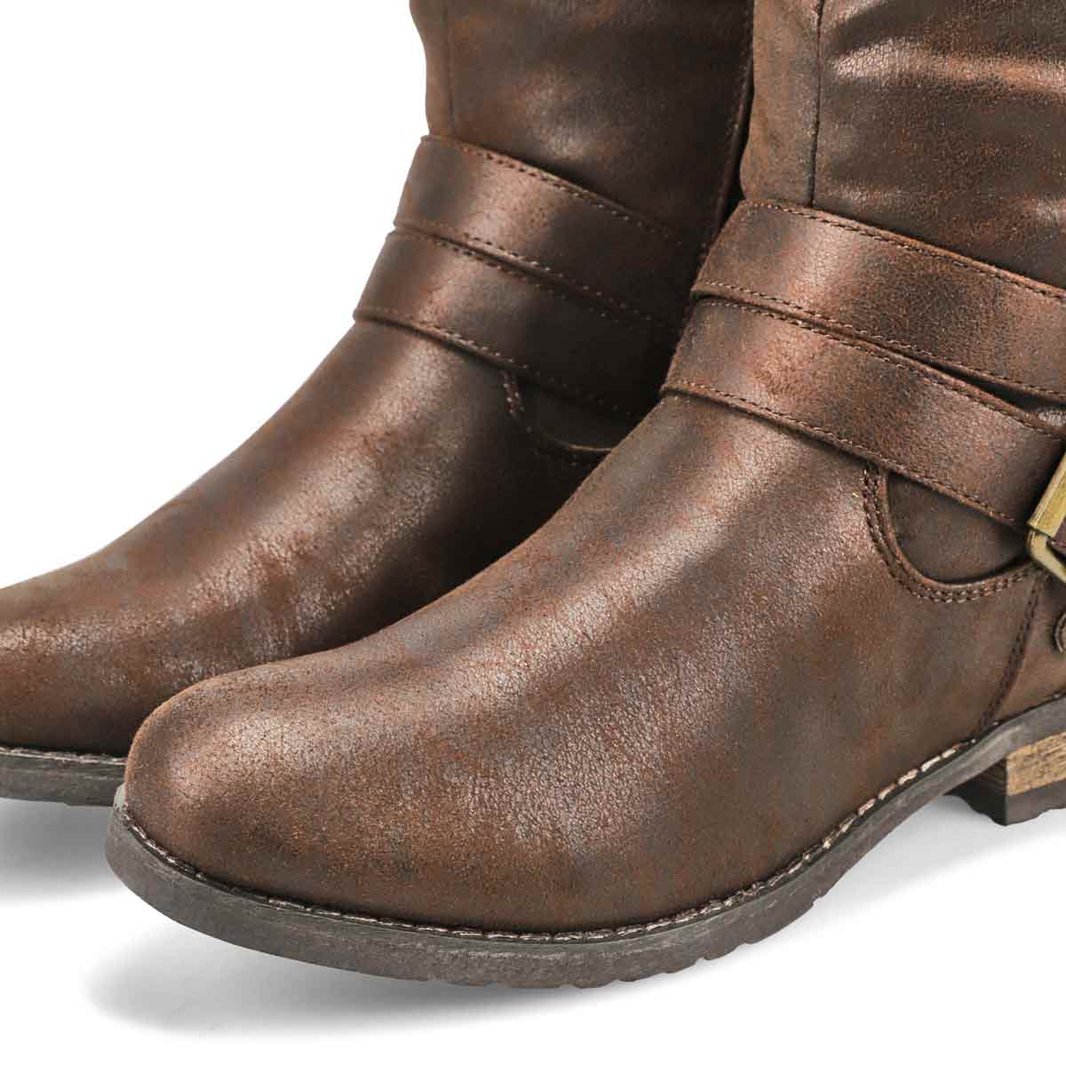 brown mid calf boots