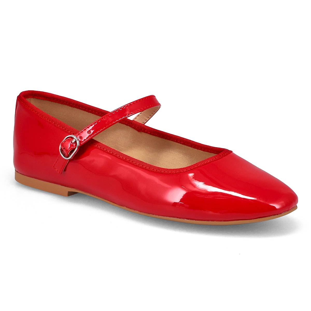 Womens  Vinetta Casual Maryjane Flat - Red Patent