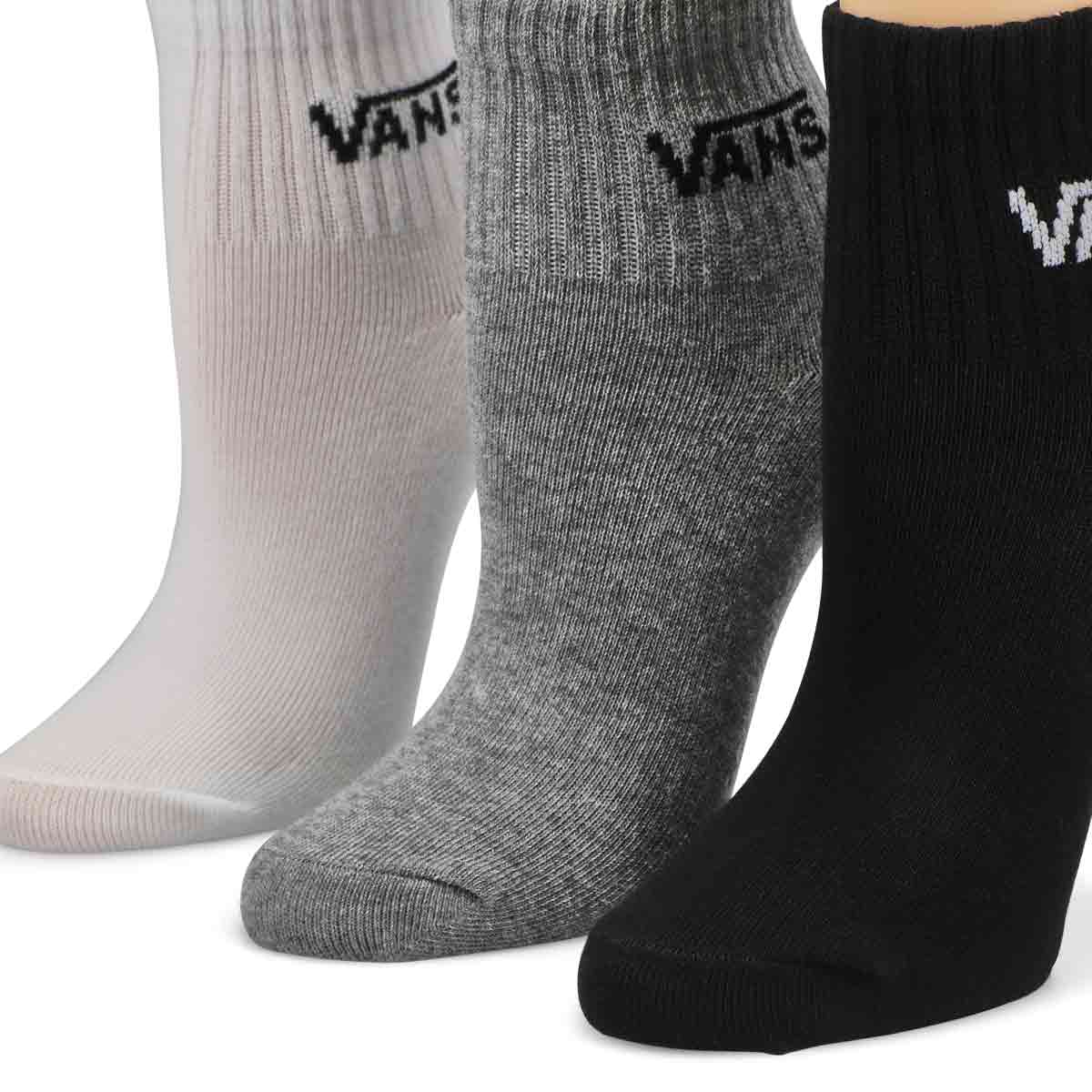 Womens Half Crew Sock - Black Assorted