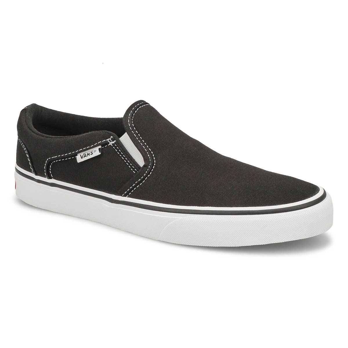 Vans, Espadrilles à enfiler ASHER, noir blanc, hommes