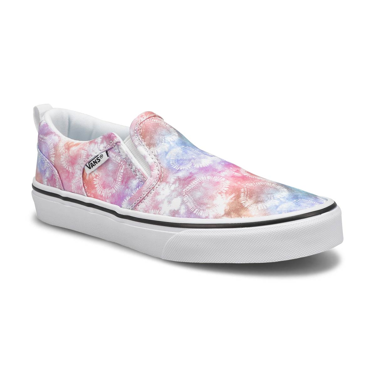 Vans, Espadrille ASHER HEART TIE DYE, multi blanc, fille