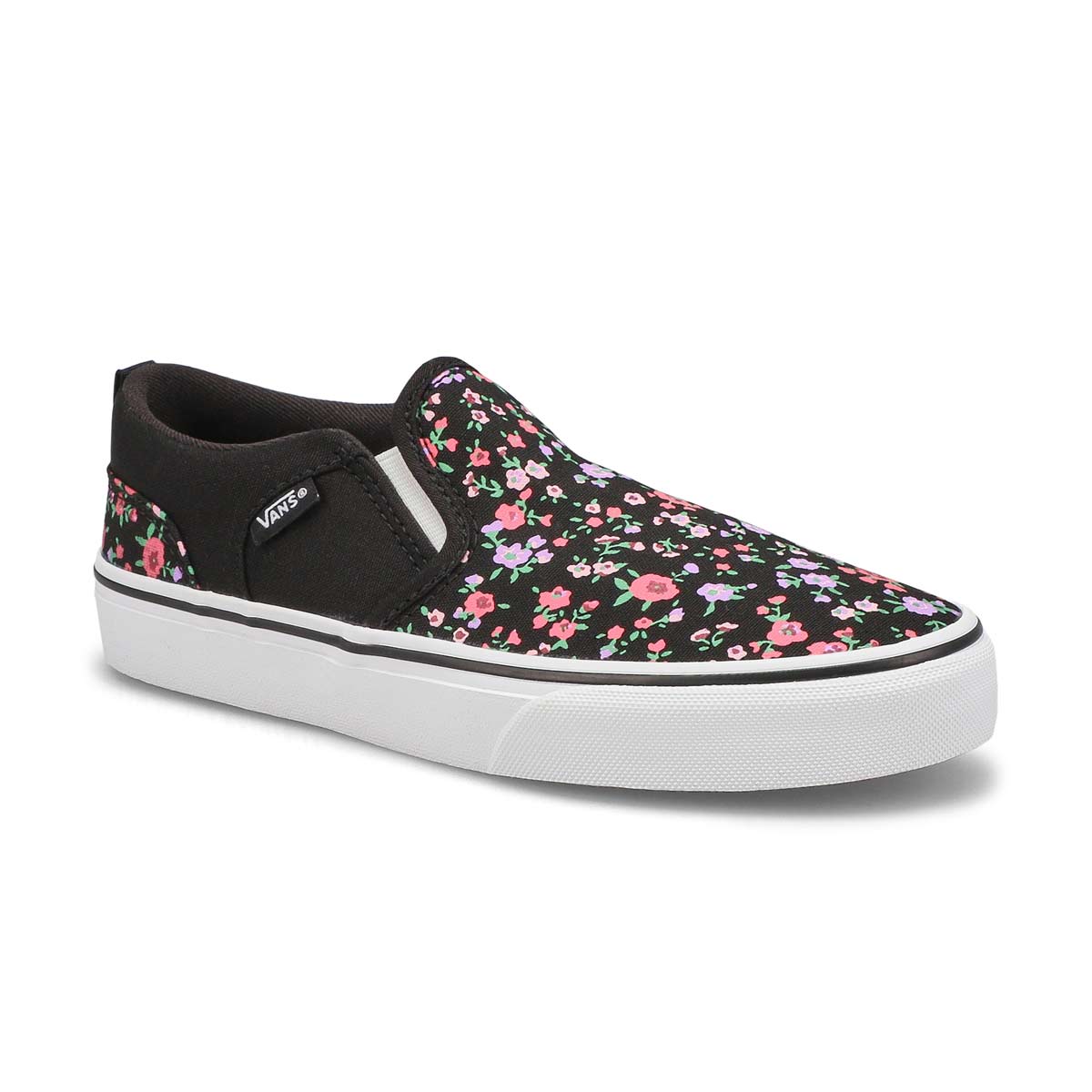 Vans, Baskets à enfiler ASHER, floral, filles