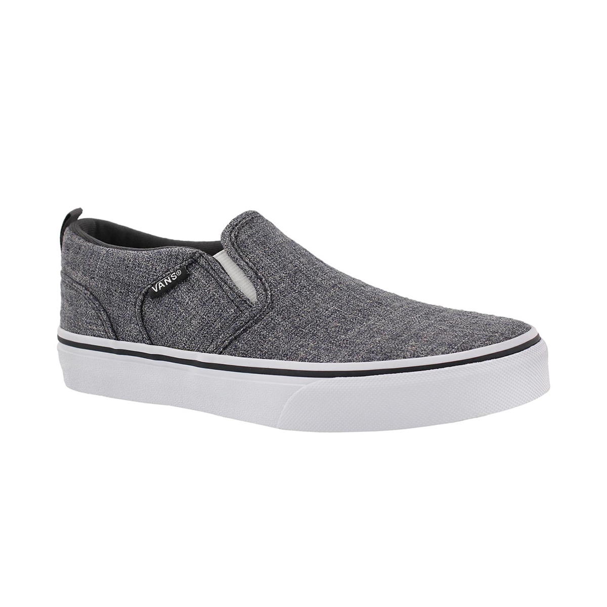 Vans' Boys' Asher Checkered Slip On Sneaker