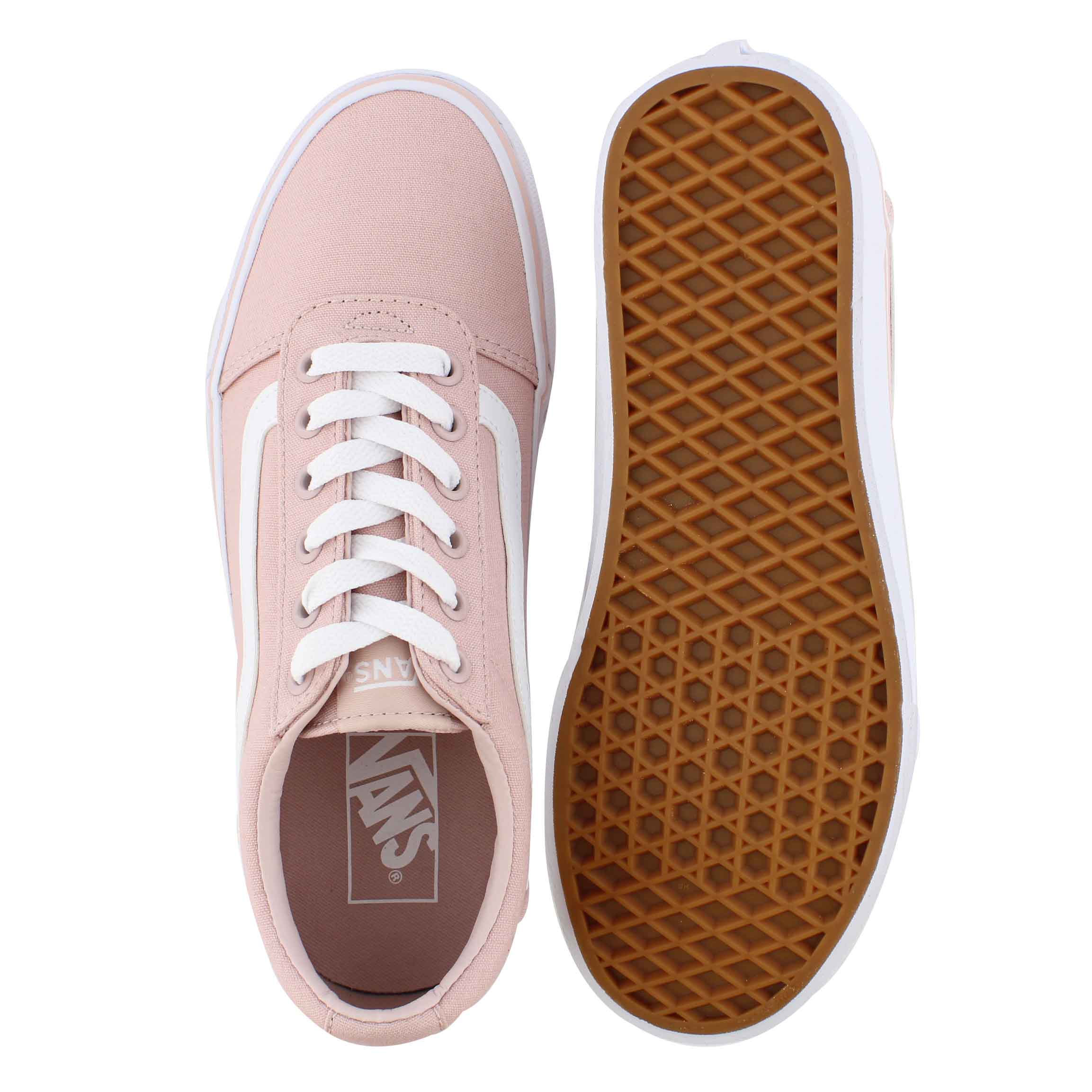 Vans Women's WARD sepia rose lace up sneakers | SoftMoc.com