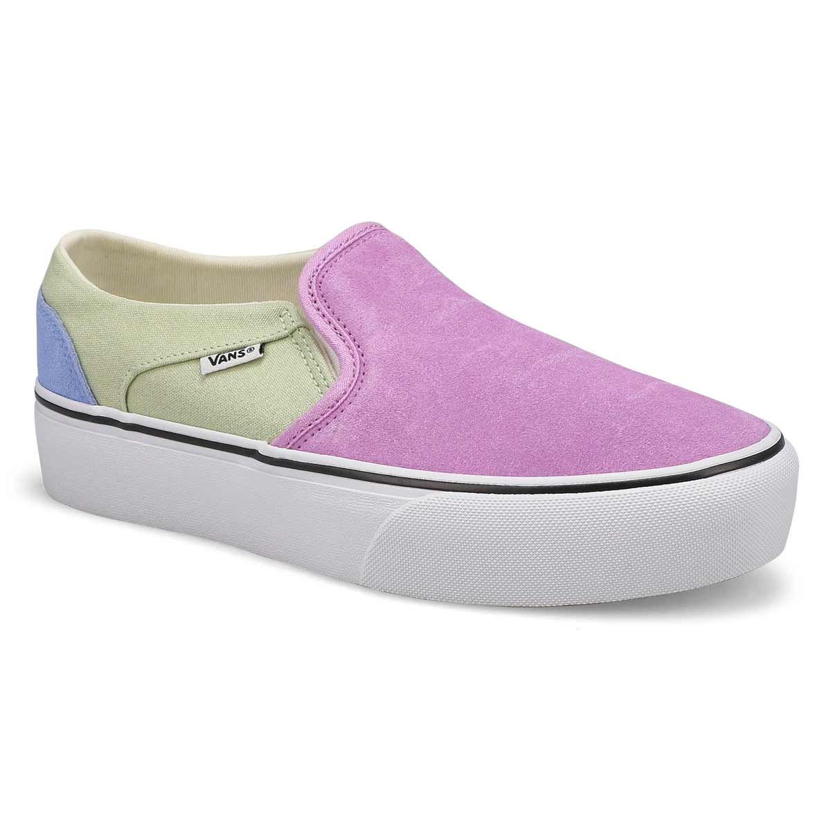 Vans, Baskets à enfiler ASHER PLATFORM, violet multi, femmes