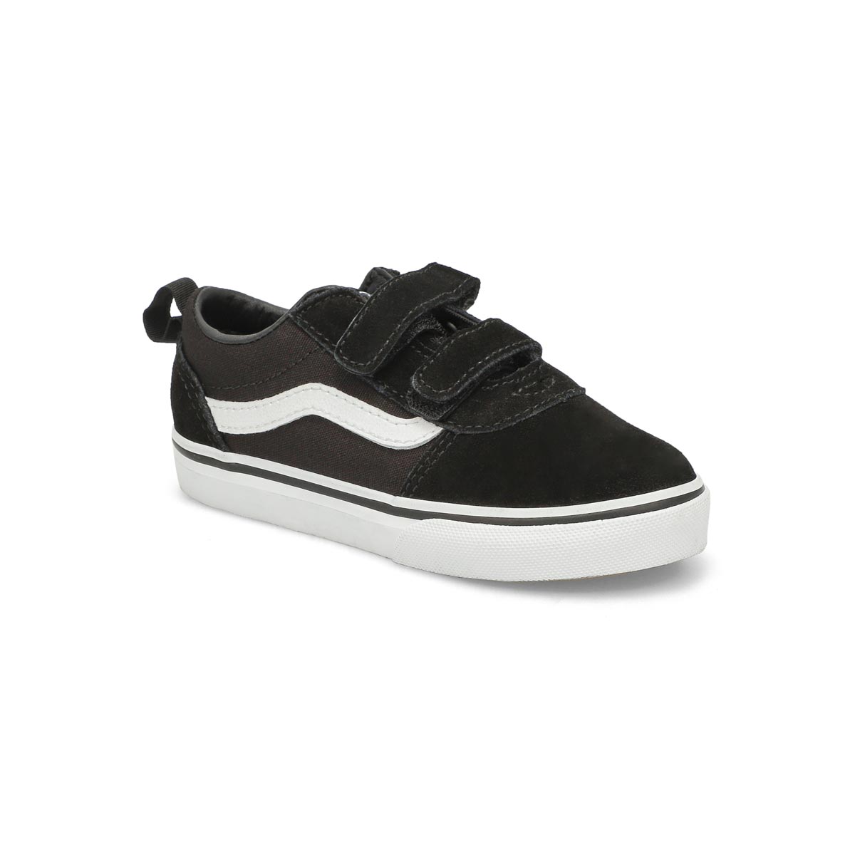 Vans, Espadrilles WARD V, noir blanc, enfants