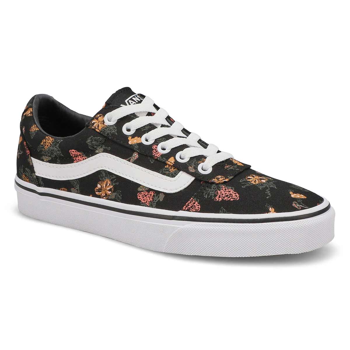 Vans, Women's Ward Lace Up Sneaker - Black White Multi