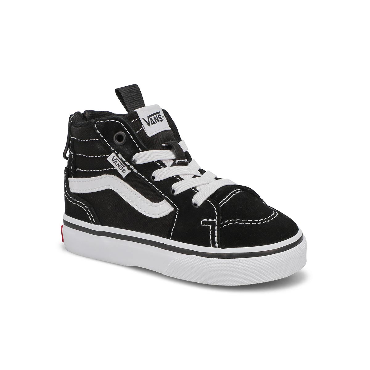 Vans, Baskets hautes FILMORE HI ZIP, noir blanc, bébés