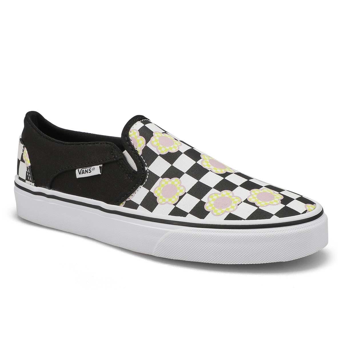 Vans, Baskets ASHER FLOWER CHECKERBOARD, multi blanc, femmes