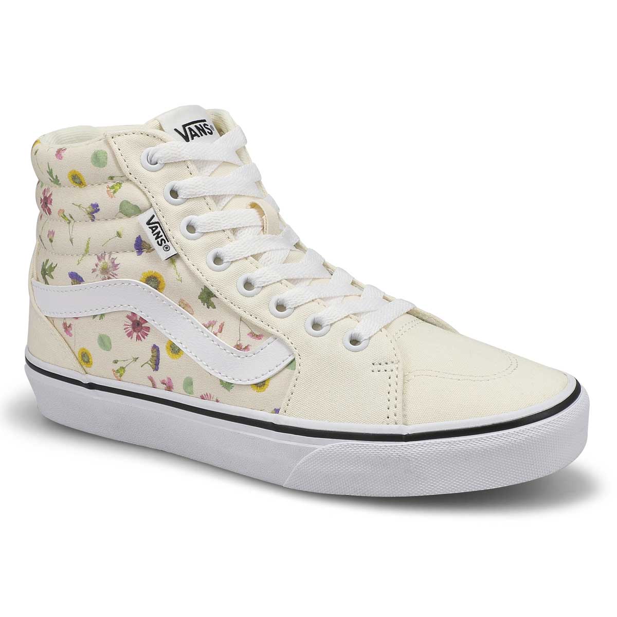 Vans, Women's Filmore Hi Pressed Floral Sneaker - White