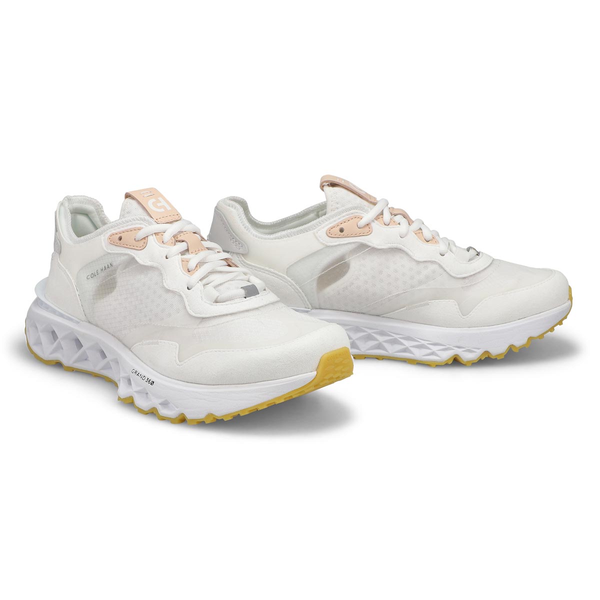 Womens Zero Grand Performance Sneaker - White/Tan