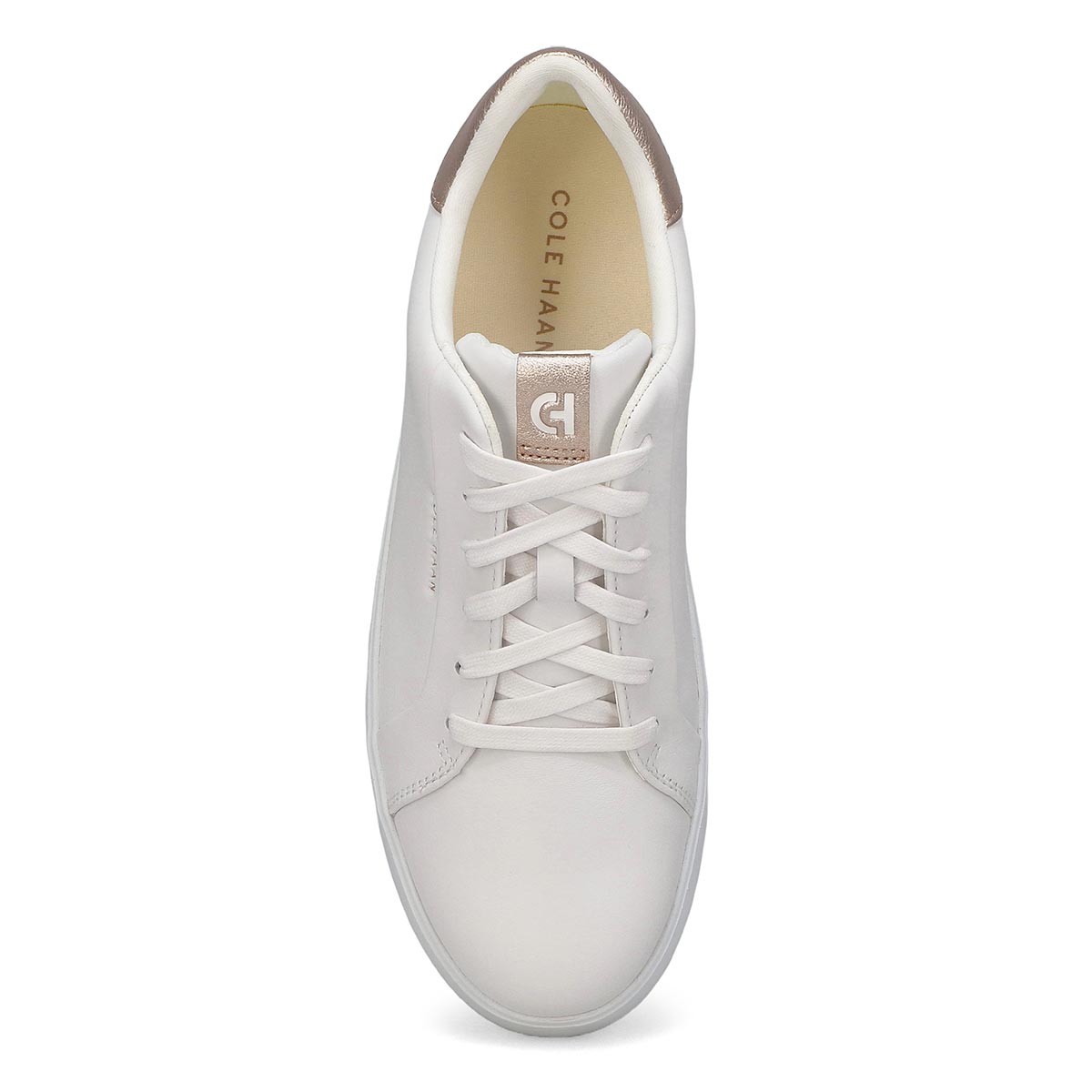 Womens Grand Crosscourt Joy Platform Sneaker - Optic White/Rose Gold