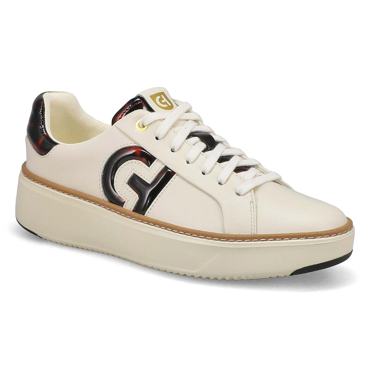 Womens Grandpro Topspin Casual Sneaker - Ivory/Tortoise