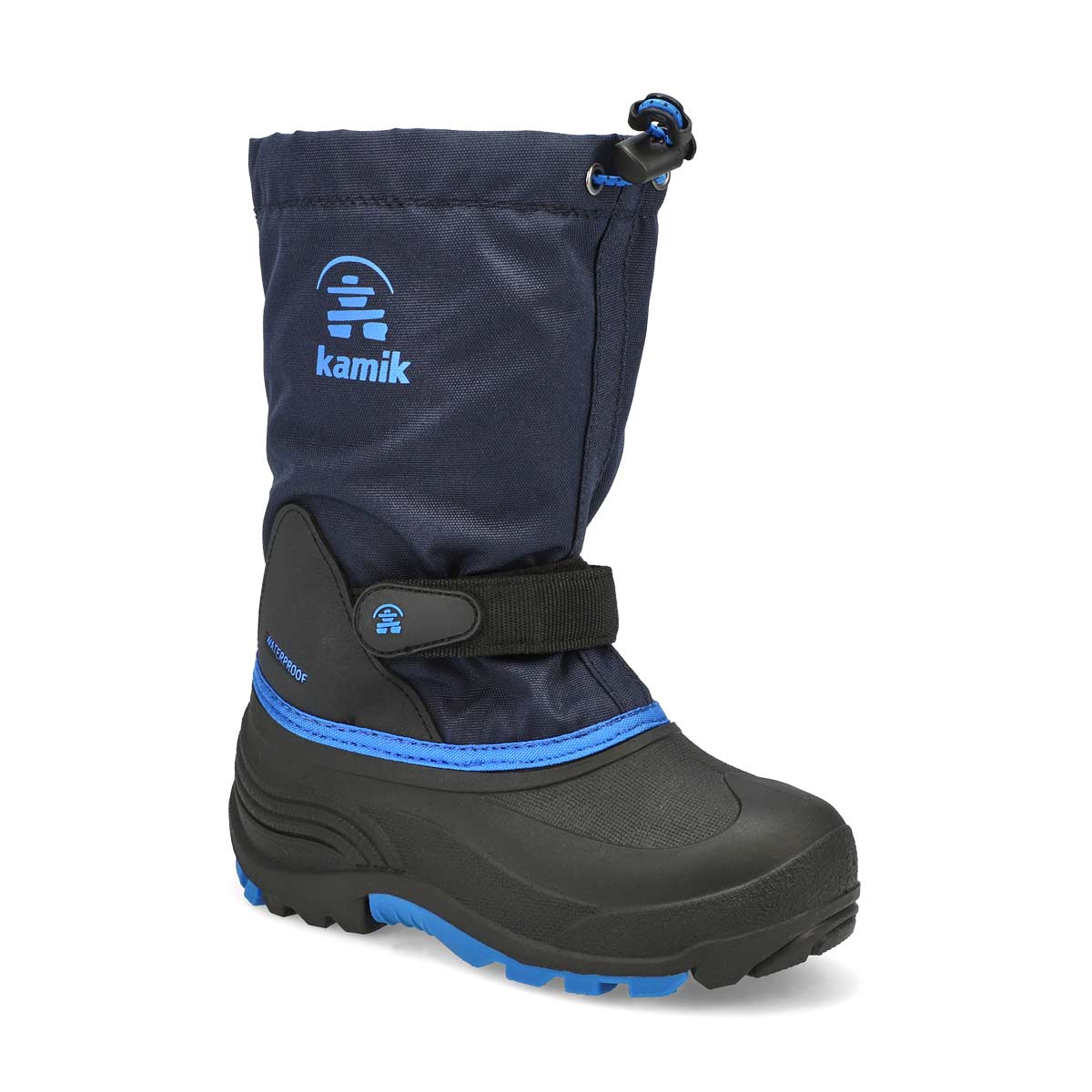 Kamik, Boys' Waterbug 5 Waterproof Winter Boot - Navy Blue