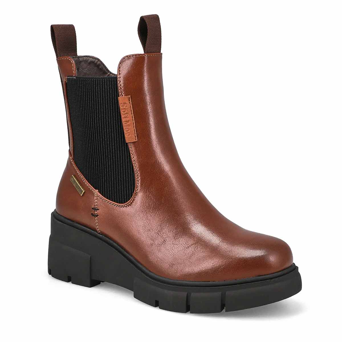 SoftMoc, Botte imperméable végane WEDGE 01, brun, femmes