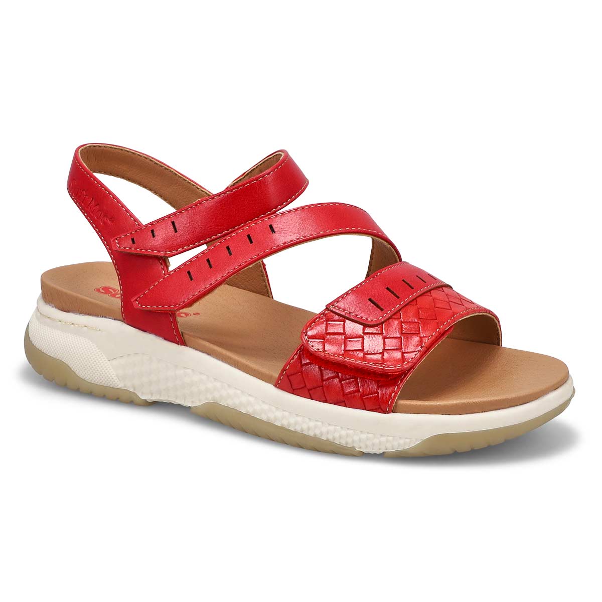 SoftMoc, Women's Wensy 01 Vegan Sandal - Red Combi