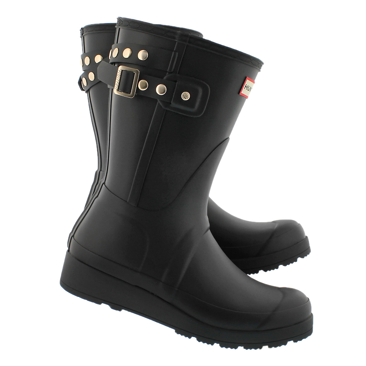 black rain boots women