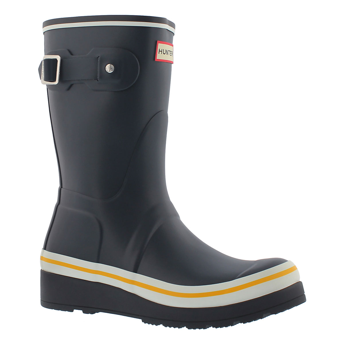 Hunter Boots Women's Original Short Wedge Sole Buoy Stripes Rain Boot ...