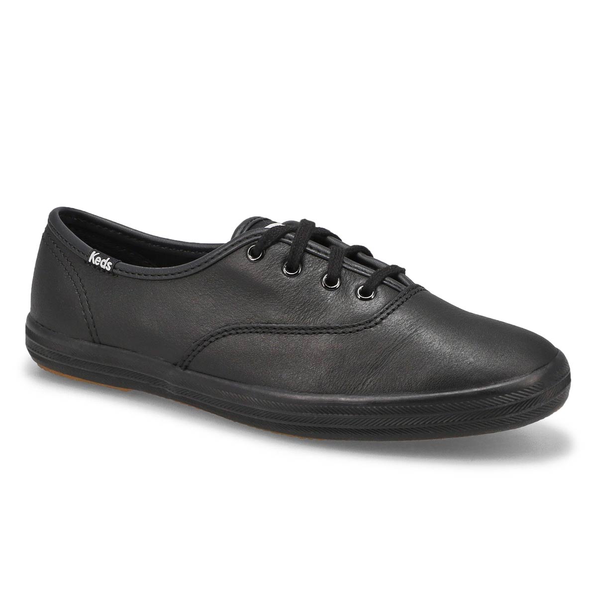 keds black leather sneakers