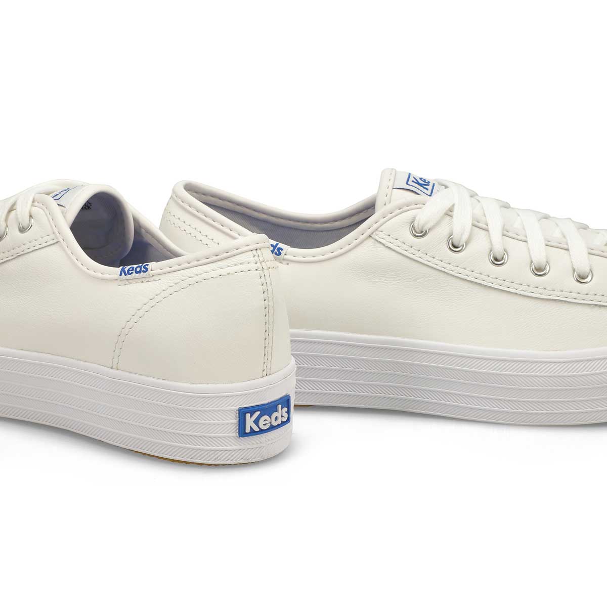 keds triple leather white