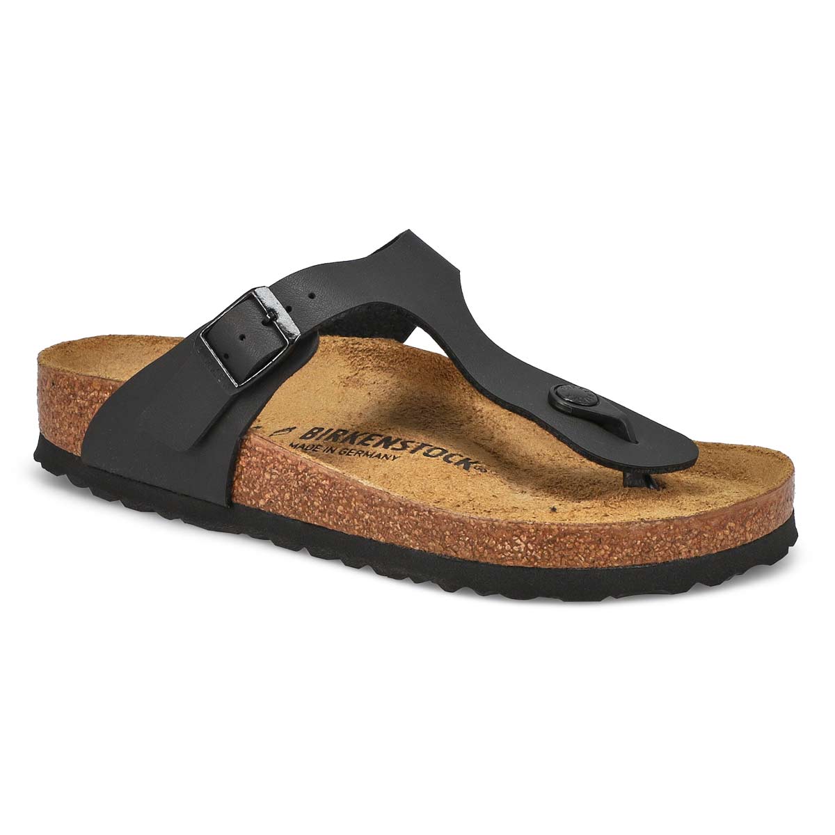 GIZEH black thong sandals 