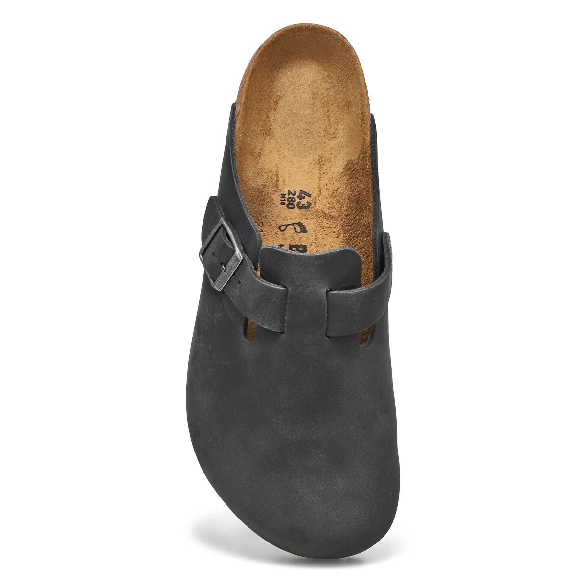 Men's Boston Oiled Leather Casual Clog - Black