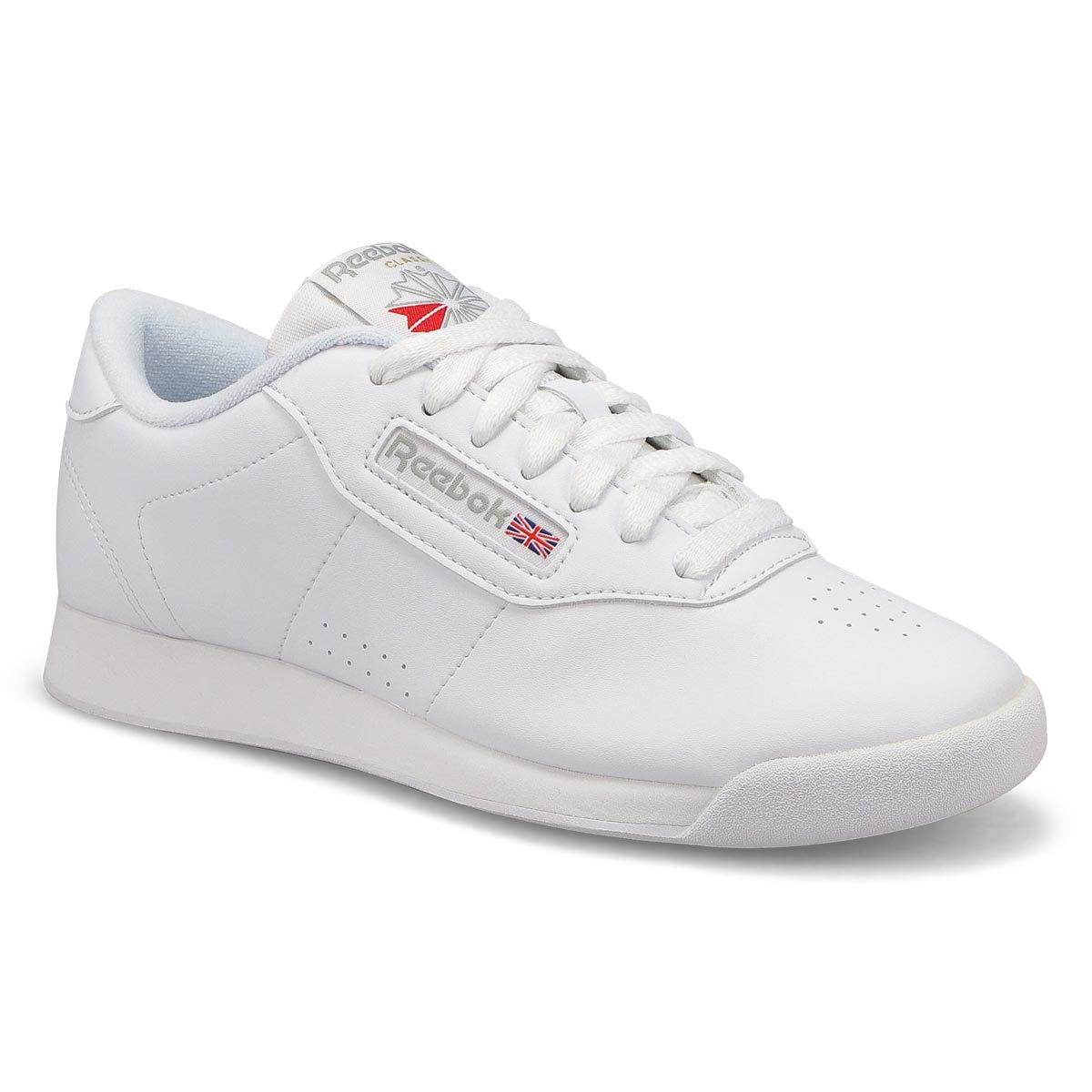 Women's Princess Leather Lace Up Sneaker - White