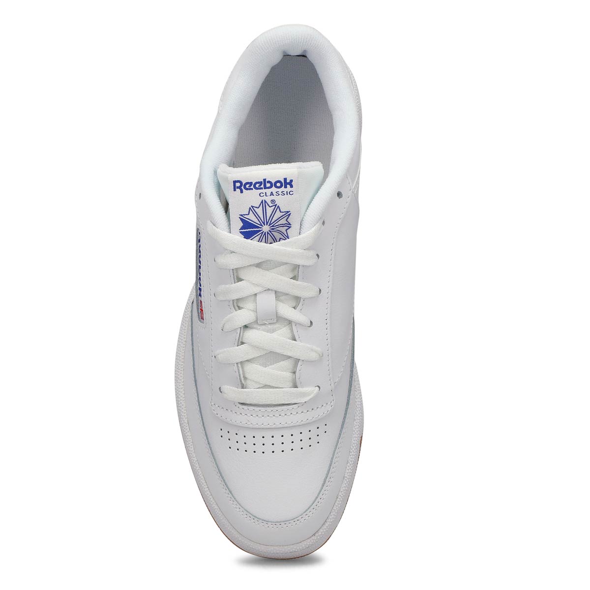 Evaluering Hjælp Premier Reebok Men's Club C 85 Sneaker - White/Royal | SoftMoc.com