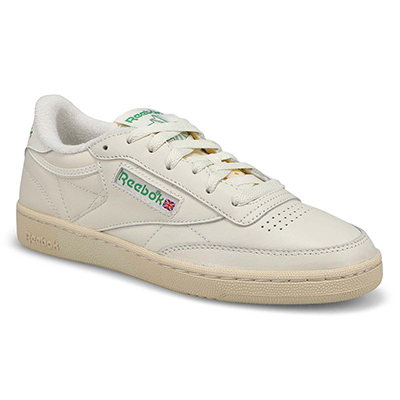 Lds Club C 85 Vintage Co Lace Up Sneaker - Chalk/Green