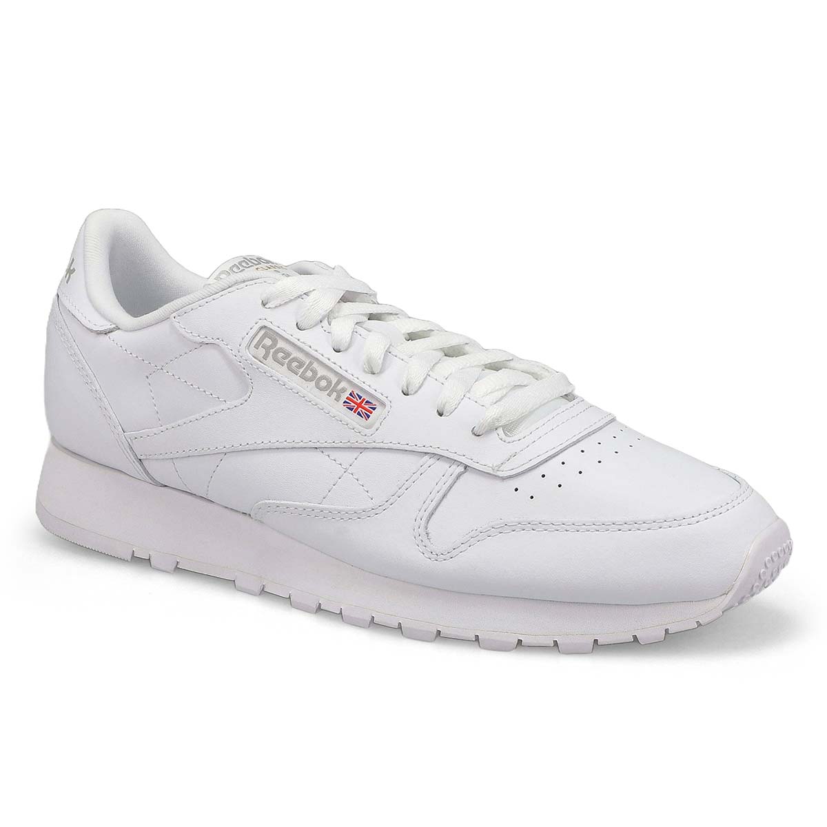 Men's Classic Leather Sneaker - White/ Grey