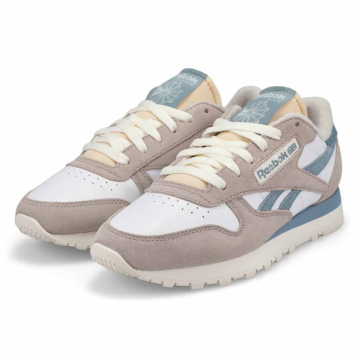 Women's Classic Leather Lace Up Sneaker - Moon/Moonstone/Soft Slate