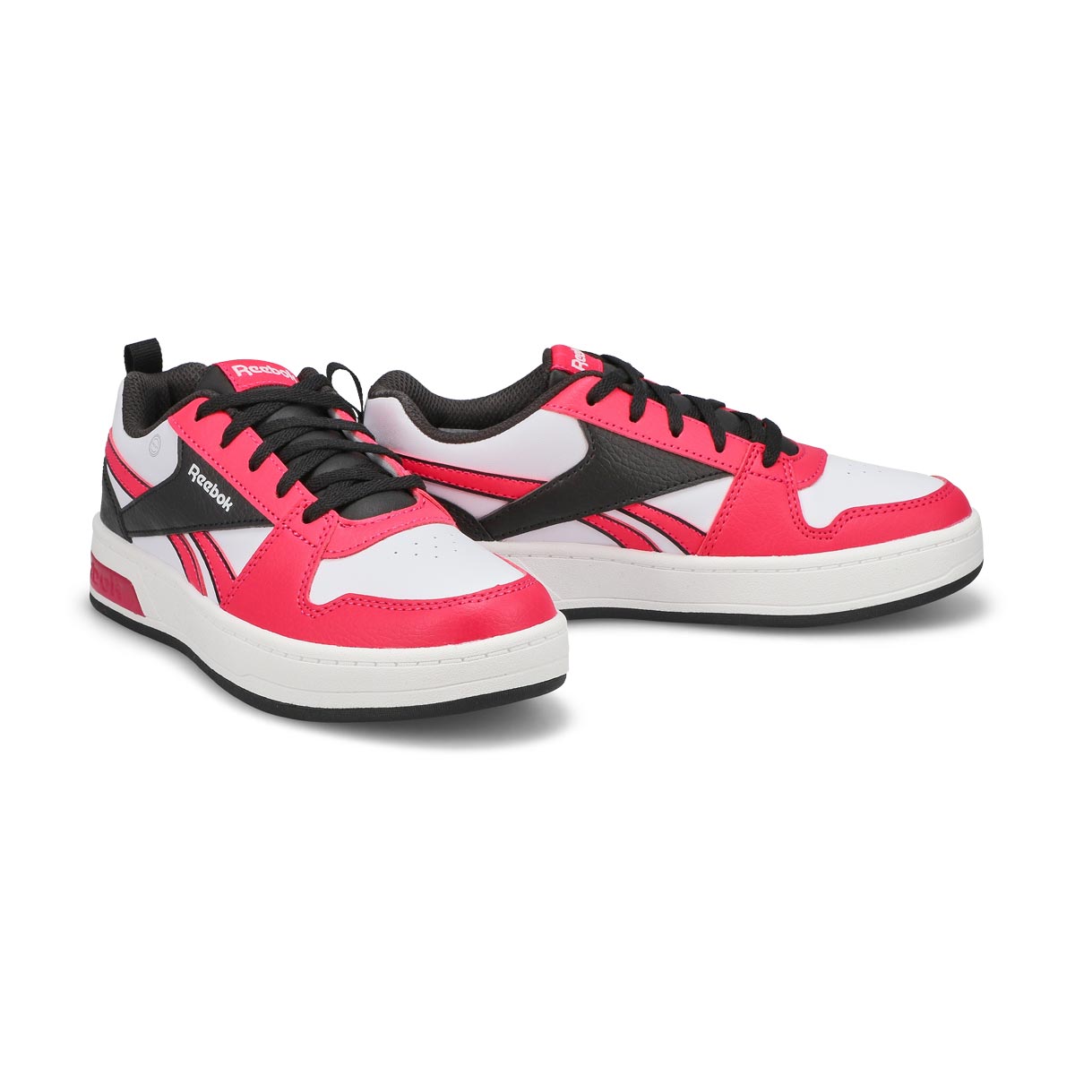 Girls'  Prime Step N Flash Lace Up Sneaker - Bold Pink/White/Black