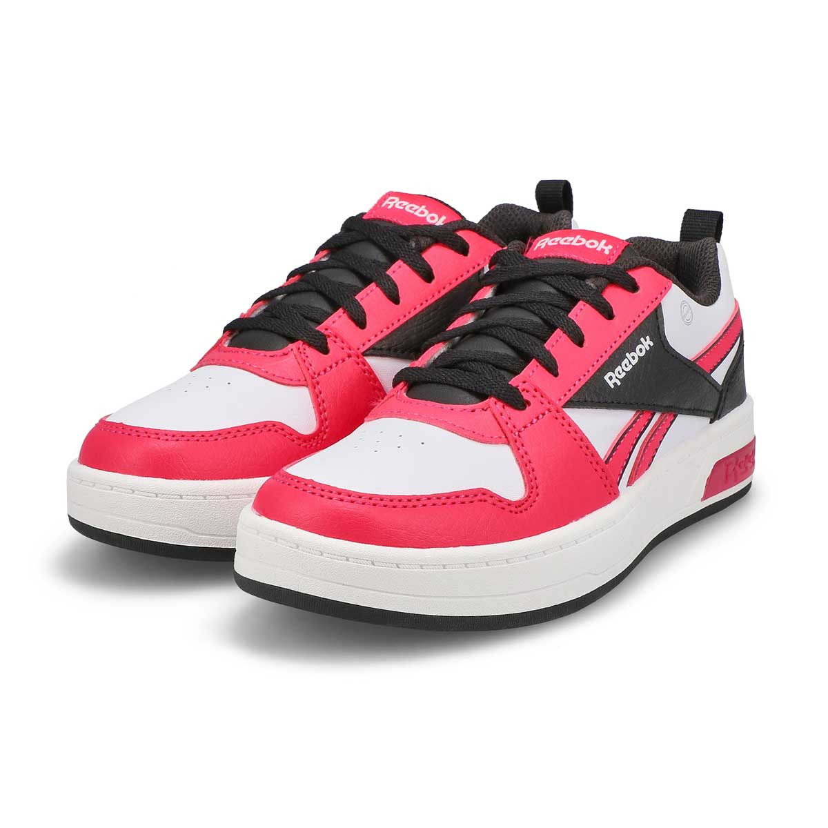 Girls'  Prime Step N Flash Lace Up Sneaker - Bold Pink/White/Black