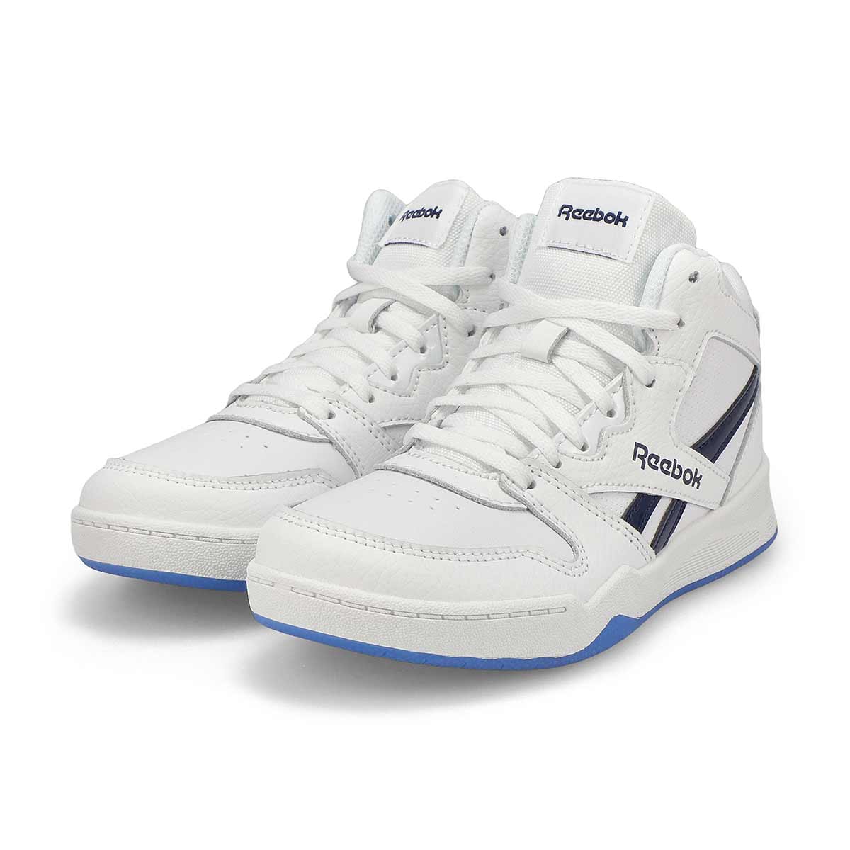 Kids'  BB4500 Mid High Top Sneaker - White/Navy/Ice