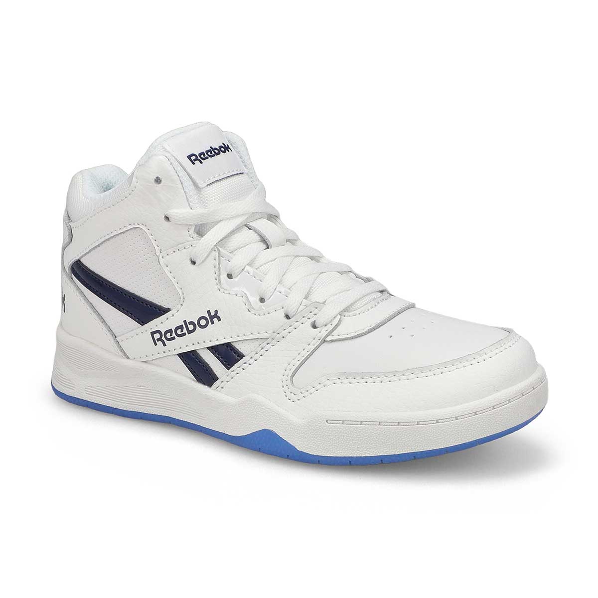 Kids'  BB4500 Mid High Top Sneaker - White/Navy/Ice