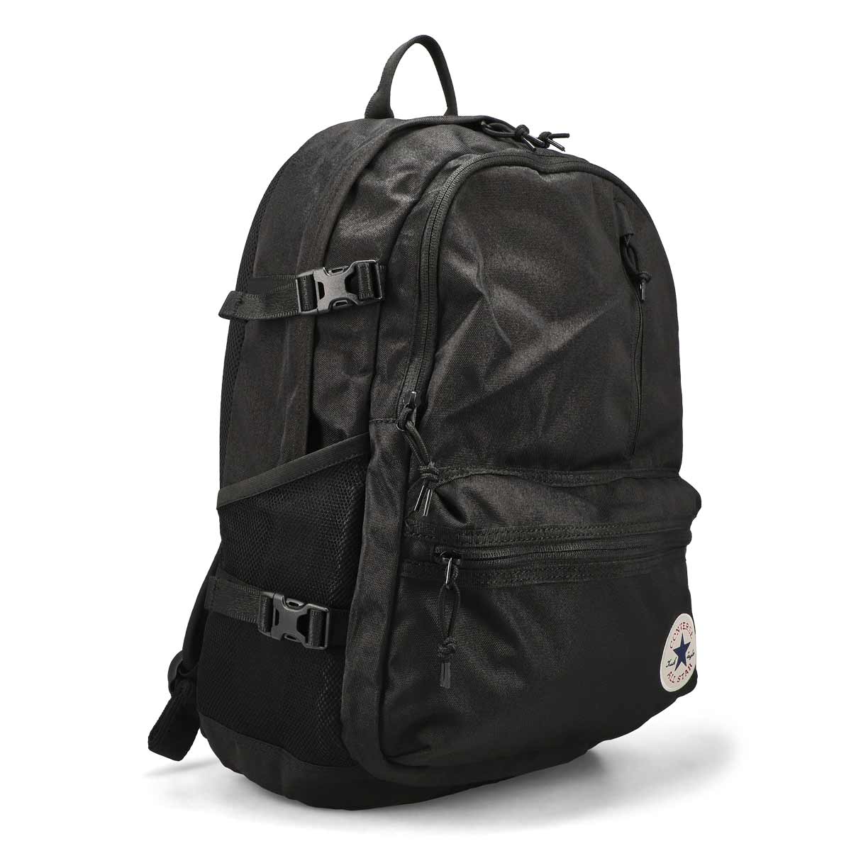 Unisex Straight Edge Backpack - Black