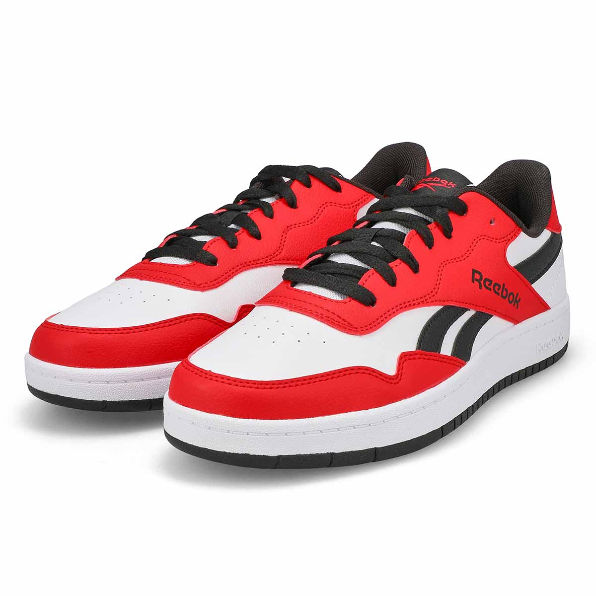 Men's BB 1000 Lace Up Sneaker - White/Vector Red/Black