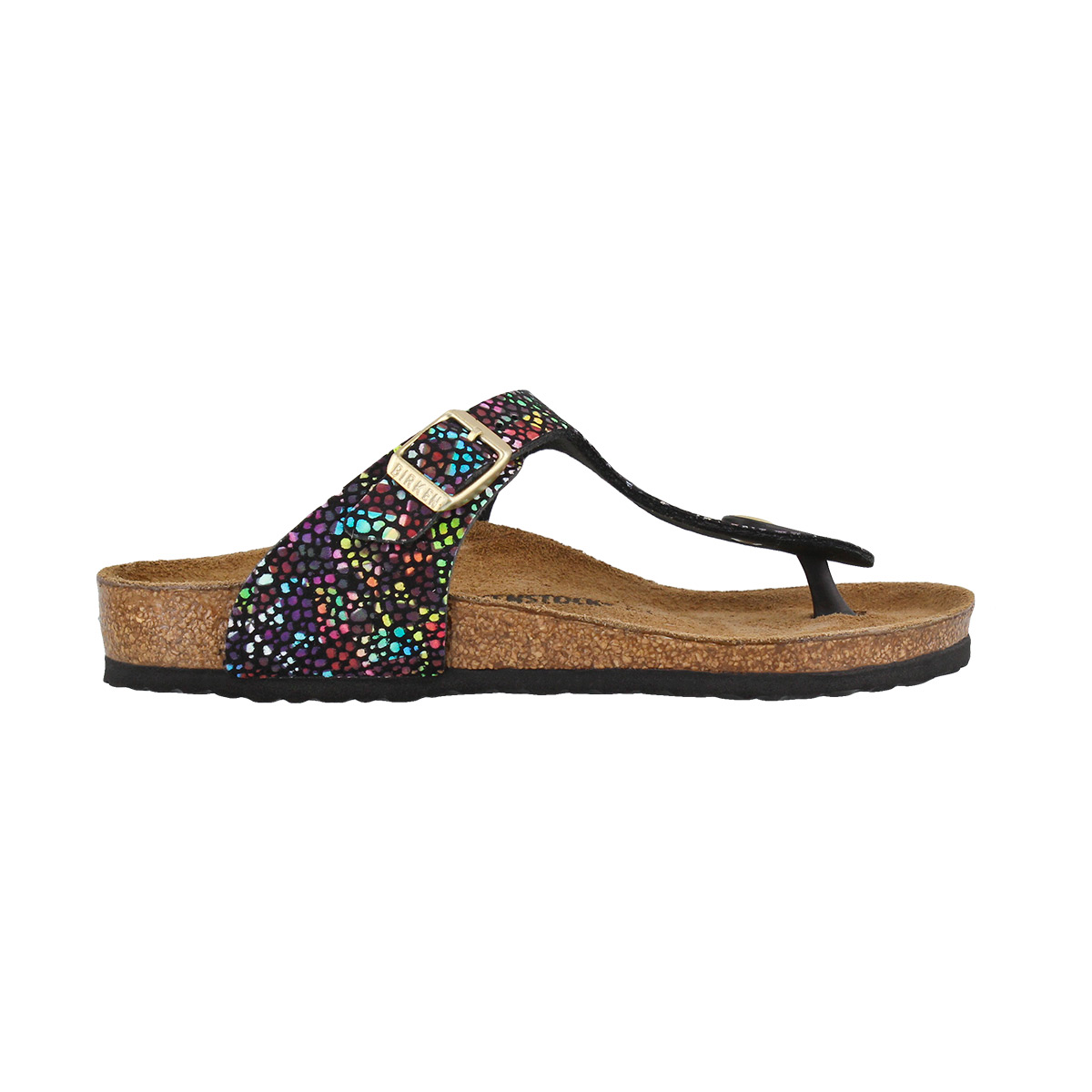 Girls' Gizeh Birko-Flor Thong Sandal - Mosaic Black