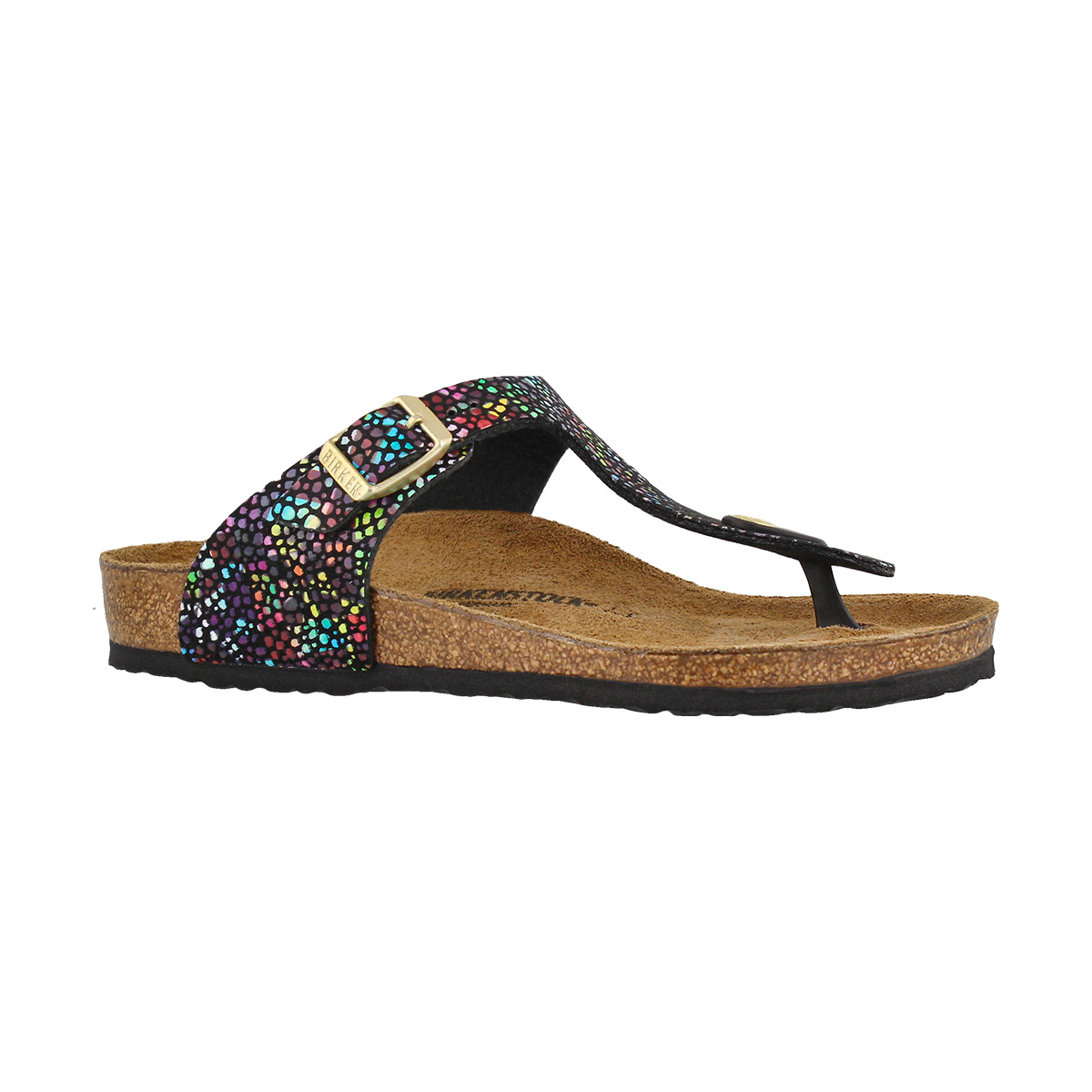 Girls' Gizeh Birko-Flor Thong Sandal - Mosaic Black