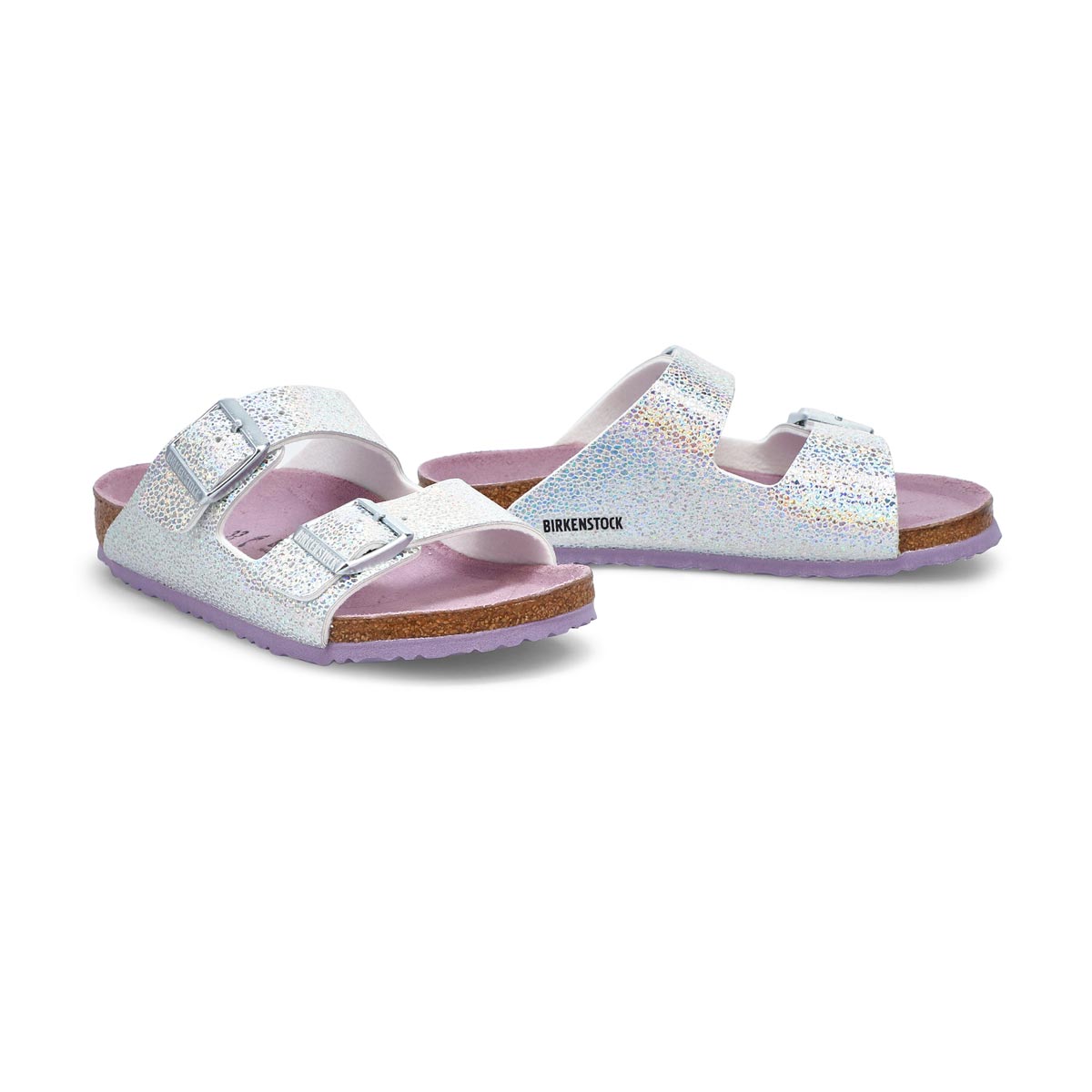 Girls' Arizona 2 Strap Narrow Sandal - Disco Ball