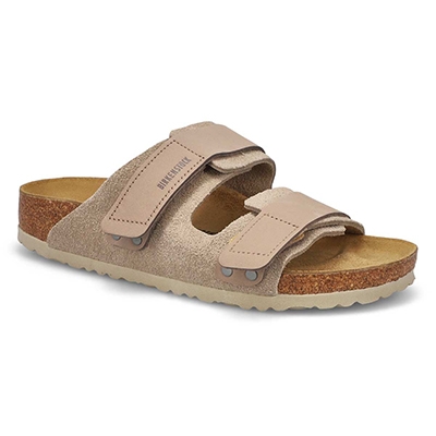 Lds Uji 2 Strap Soft Footbed Narrow Sandal - Taupe