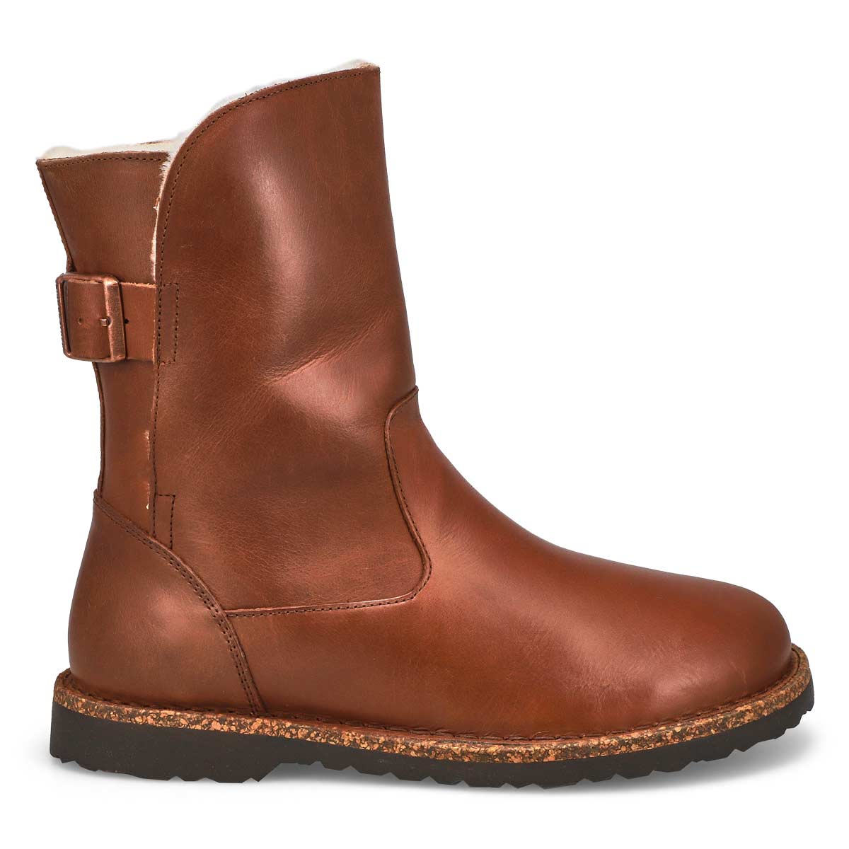 Women's Uppsala Leather Shearling Boot - Cognac