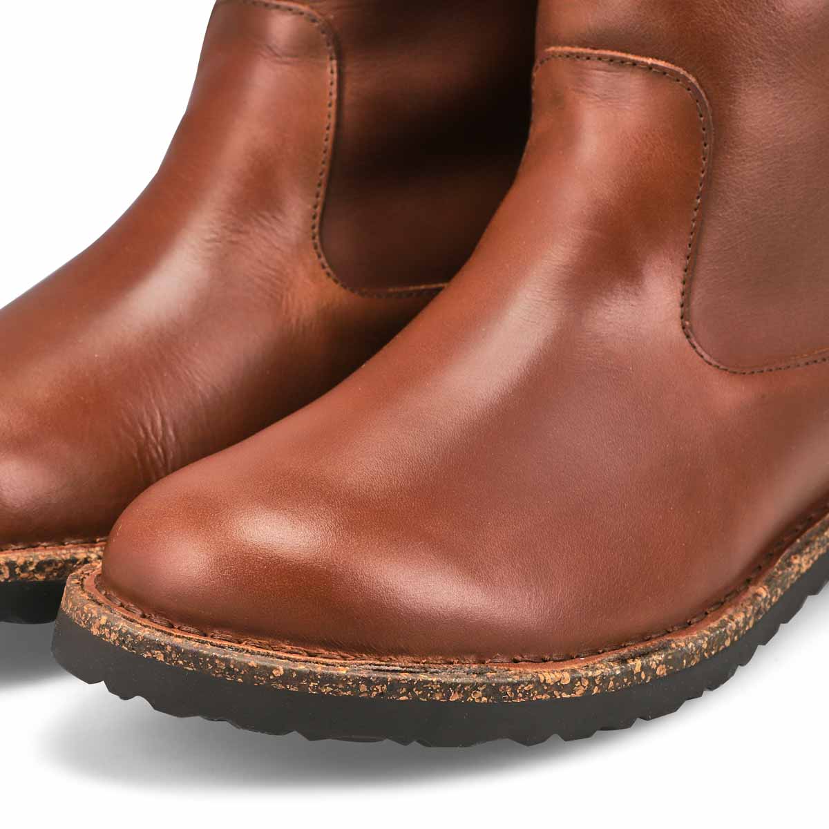 Botte en cuir et rason UPPSALA SHEARLING, cognac, femmes