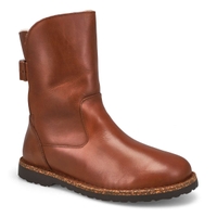 Women's Uppsala Leather Shearling Boot - Cognac